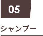 05 シャンプー