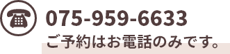 店舗番号:075-959-6633